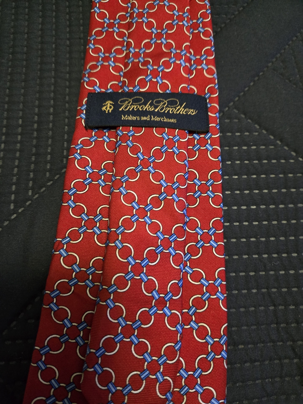 Brooks Brothers Red Geometric Silk Tie